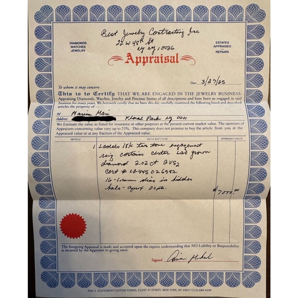 Gold Bridal Set- 2CT Emerald Cut Engagement Ring &White Gold Wedding Band - Picture 9 of 9